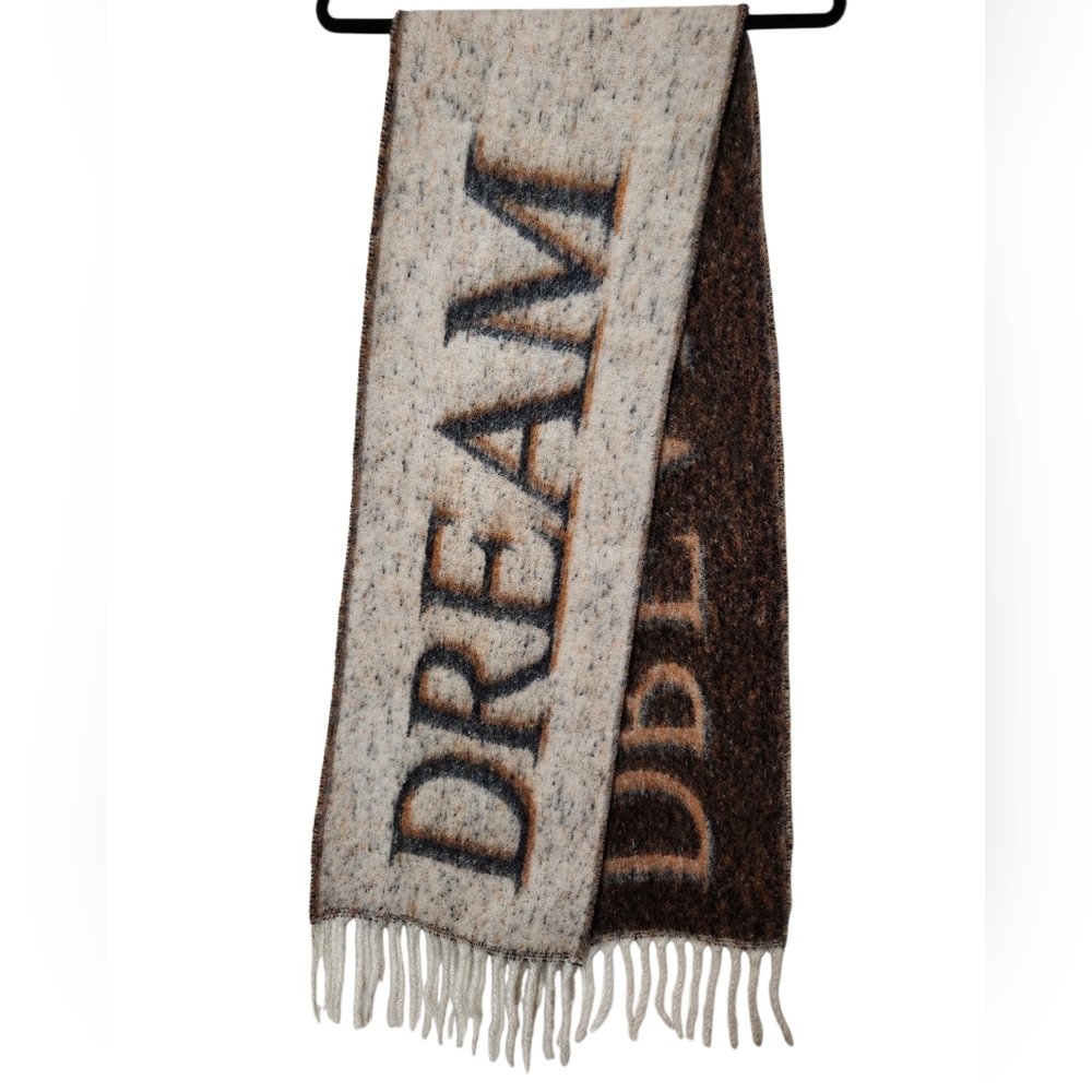 NEW Sprigs Oversized Inspiration "Dream" Fringe Scarf  11.5" X 80"